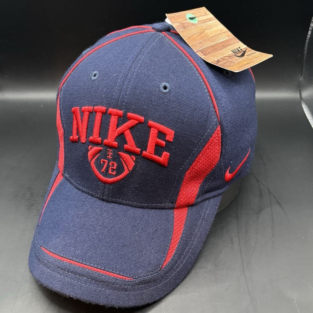 Nike Arc Vintage Y2K 90’s Spellout Swoosh Check Logo On Side Hat Blue One Size